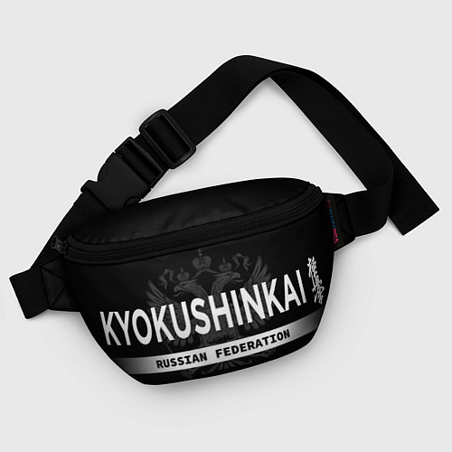 Поясная сумка Киокушинкай карате - на черном фоне / 3D-принт – фото 4