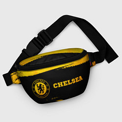 Поясная сумка Chelsea - gold gradient: надпись и символ, цвет: 3D-принт — фото 2