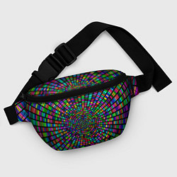 Поясная сумка Цветная спираль - оптическая иллюзия, цвет: 3D-принт — фото 2