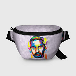 Поясная сумка Портрет Тома Харди в геометрическом стиле, цвет: 3D-принт