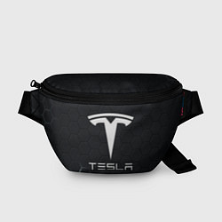 Поясная сумка Tesla логотип - матовое стекло