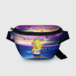 Поясная сумка Барт Симпсон с пончиками в космическом пространств