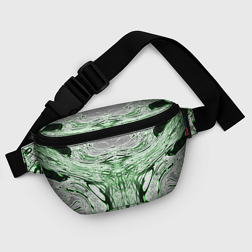 Поясная сумка Зеленый узор / 3D-принт – фото 4