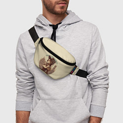 Поясная сумка Steampunk english lady, цвет: 3D-принт — фото 2