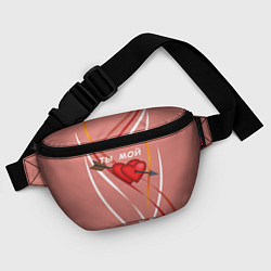 Поясная сумка Святой Валентин для любимых, цвет: 3D-принт — фото 2
