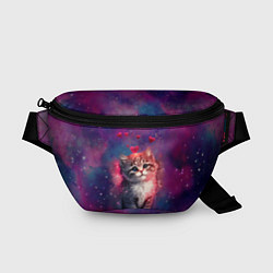 Поясная сумка Космически котенок