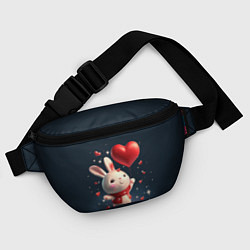 Поясная сумка Кролик с шариком, цвет: 3D-принт — фото 2