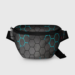 Поясная сумка Броня текстура неоновая, цвет: 3D-принт