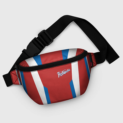Поясная сумка Непобедимый - в цветах российского флага / 3D-принт – фото 4