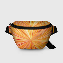 Поясная сумка Абстрактные лучи оттенков оранжевого, цвет: 3D-принт