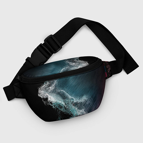 Поясная сумка Морские частицы / 3D-принт – фото 4