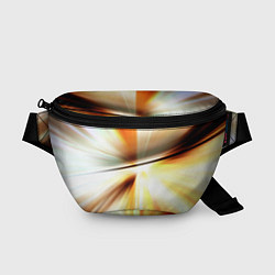 Поясная сумка Абстрактные светлые лучи из тени, цвет: 3D-принт