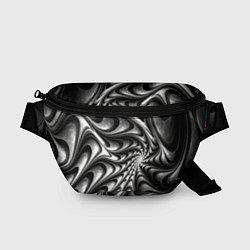 Поясная сумка Abstract fractal grey