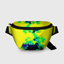 Поясная сумка Yellow green texture