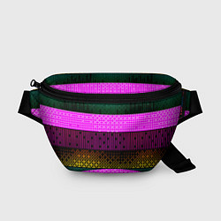 Поясная сумка Patterned stripes, цвет: 3D-принт