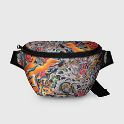 Поясная сумка Иредзуми: дракон и лис, цвет: 3D-принт