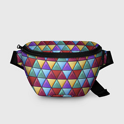 Поясная сумка Геометрический красочный паттерн, цвет: 3D-принт