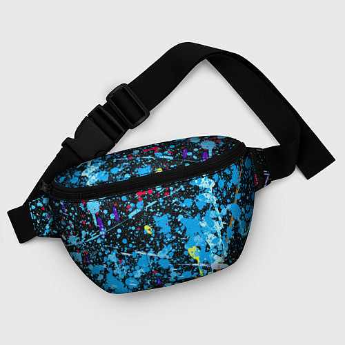 Поясная сумка Брызги краски на холсте / 3D-принт – фото 4