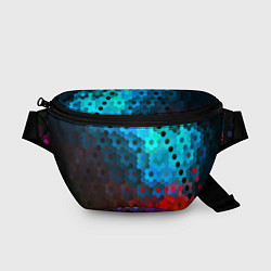 Поясная сумка Битва размытых пикселей, цвет: 3D-принт