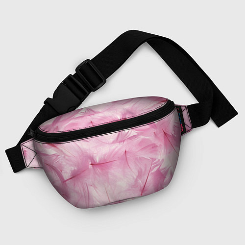 Поясная сумка Розовые перышки / 3D-принт – фото 4