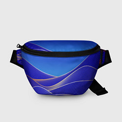 Поясная сумка Волновая растровая композиция, цвет: 3D-принт