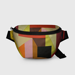 Поясная сумка Геометрическое множество разноцветных фигуры, цвет: 3D-принт