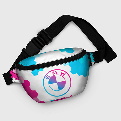 Поясная сумка BMW neon gradient style / 3D-принт – фото 4