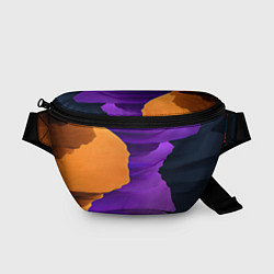 Поясная сумка Красочные слои, цвет: 3D-принт
