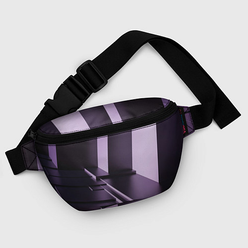 Поясная сумка Фиолетовая геометрия / 3D-принт – фото 4