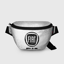 Поясная сумка Fiat с потертостями на светлом фоне, цвет: 3D-принт