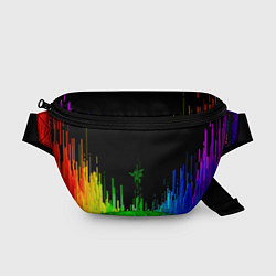 Поясная сумка Геометрическая музыкальная волна, цвет: 3D-принт