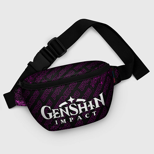 Поясная сумка Genshin Impact pro gaming: надпись и символ / 3D-принт – фото 4
