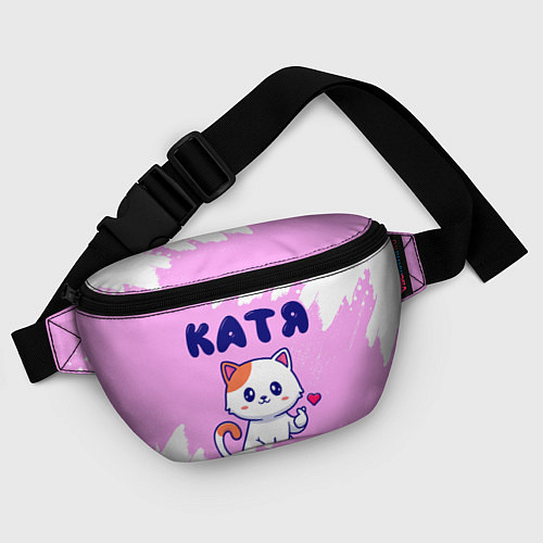 Поясная сумка Катя кошечка с сердечком / 3D-принт – фото 4