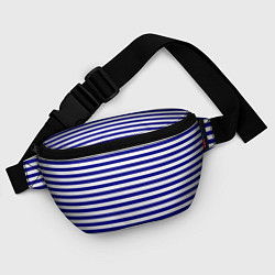Поясная сумка Тельняшка синяя ВМФ, цвет: 3D-принт — фото 2