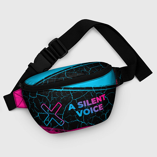 Поясная сумка A Silent Voice - neon gradient: надпись и символ / 3D-принт – фото 4