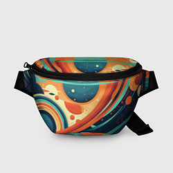 Поясная сумка Абстрактный космический пейзаж: арт нейросети, цвет: 3D-принт