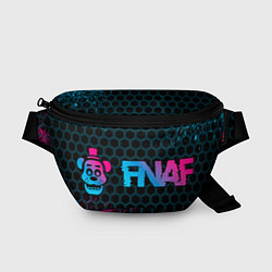Поясная сумка FNAF - neon gradient: надпись и символ, цвет: 3D-принт