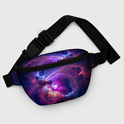 Поясная сумка Небула в космосе в фиолетовых тонах - нейронная се, цвет: 3D-принт — фото 2