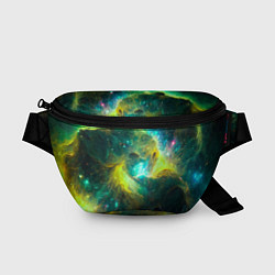 Поясная сумка Небула в космосе в зеленых тонах - нейронная сеть, цвет: 3D-принт