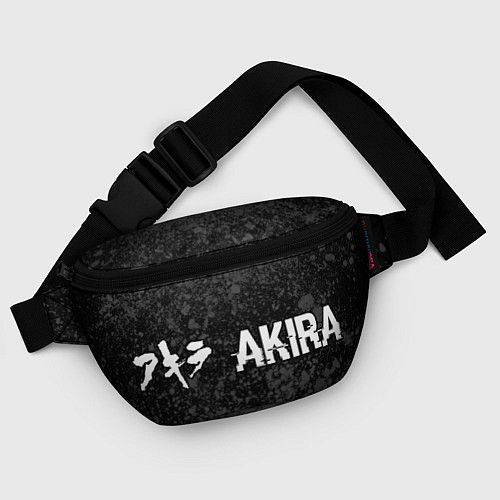 Поясная сумка Akira glitch на темном фоне: надпись и символ / 3D-принт – фото 4