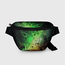 Поясная сумка Зеленый взрыв, цвет: 3D-принт