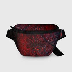 Поясная сумка Капли алого дождя, цвет: 3D-принт