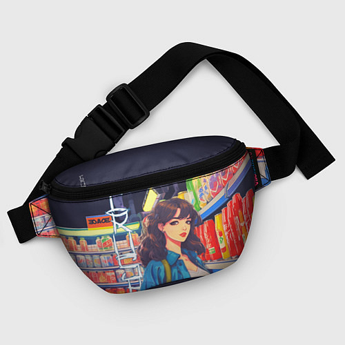 Поясная сумка Crush - ретро девочка-аниме в магазине / 3D-принт – фото 4