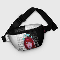 Поясная сумка Макима - иероглифы, цвет: 3D-принт — фото 2