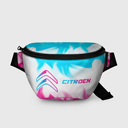 Поясная сумка Citroen neon gradient style: надпись и символ, цвет: 3D-принт