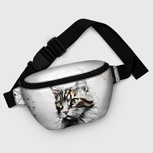 Поясная сумка Время с кошкой никогда не потрачено зря / 3D-принт – фото 4