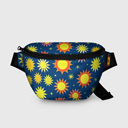 Поясная сумка Цветы солнца, цвет: 3D-принт