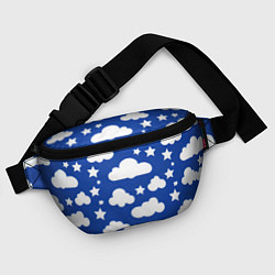 Поясная сумка Облака и звёздочки, цвет: 3D-принт — фото 2