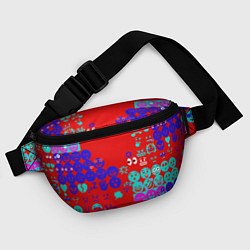 Поясная сумка Смайлы для настроения, цвет: 3D-принт — фото 2