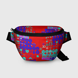 Поясная сумка Смайлы для настроения, цвет: 3D-принт